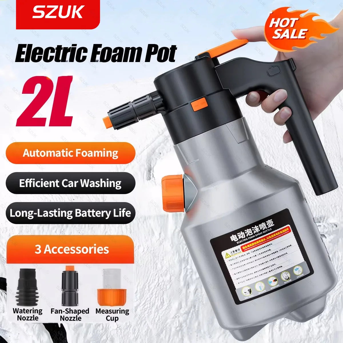 Pulverizador Eléctrico de Espuma 2L