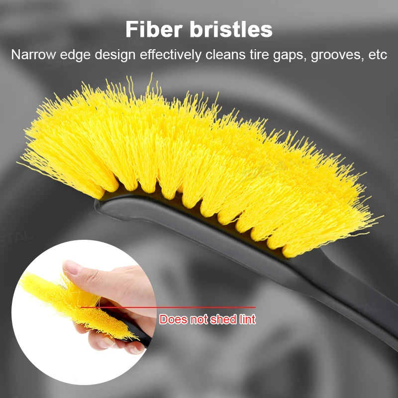 SEAMETAL Car Tire Wheel Rim Cleaning Brush Detailing Brushes Wash Tool Universal Wheel Tire Cleaning Accessories