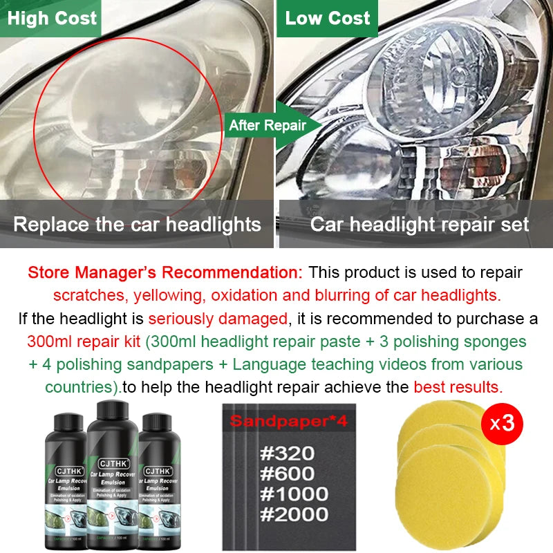 Kit Restaurador de Focos para Auto