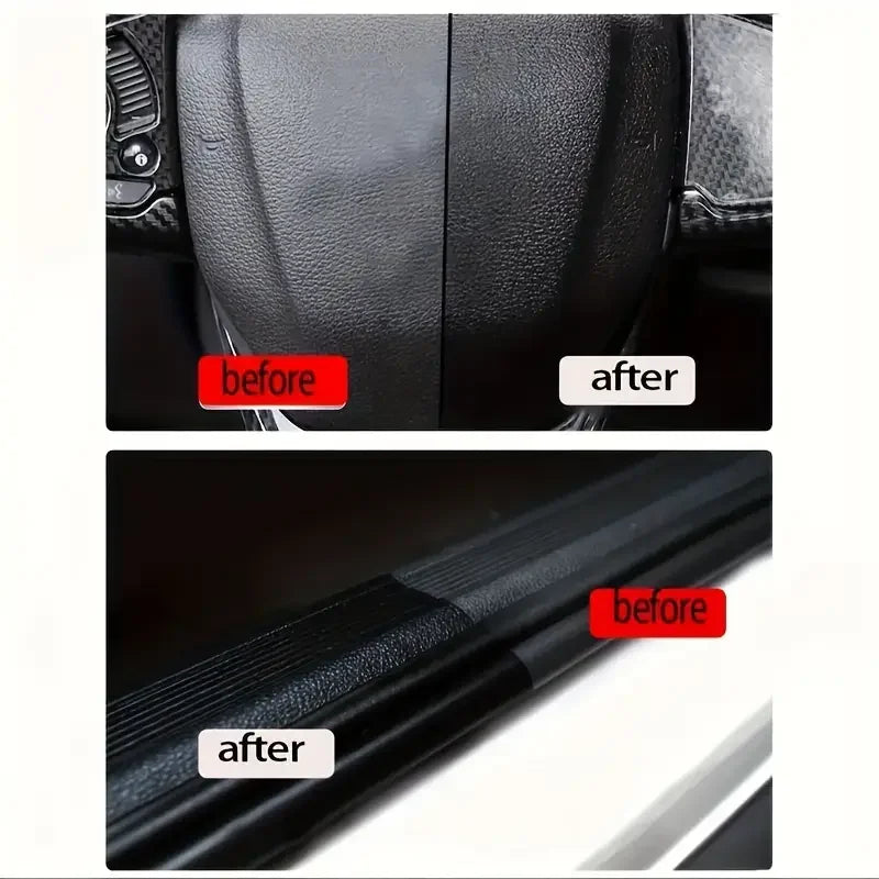 Multifunctional automotive repair wax, plastic parts renovation, automotive interior and panel renewal wax coating agent