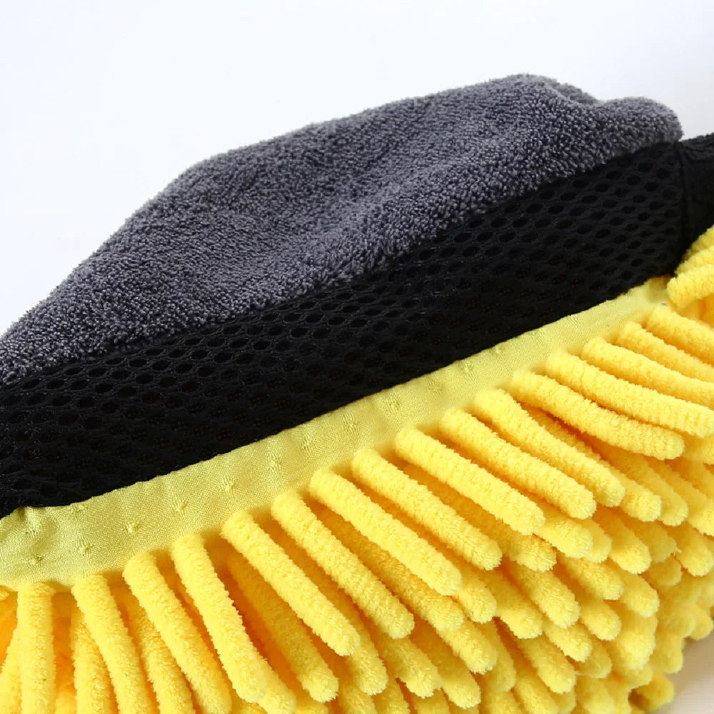 Guante de Microfibra para Lavado de Auto – Suave, Antirayones y Multiuso
