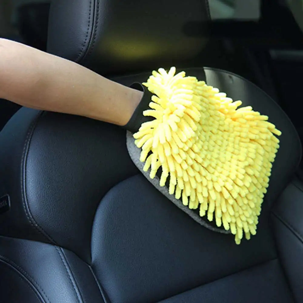 Guante de Microfibra para Lavado de Auto – Suave, Antirayones y Multiuso
