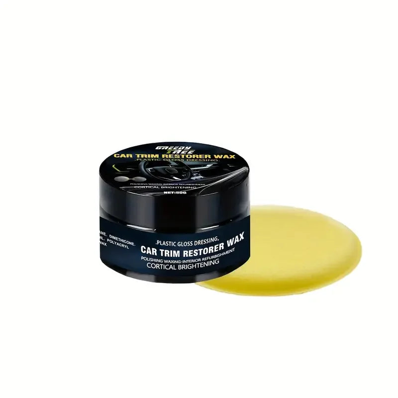 Multifunctional automotive repair wax, plastic parts renovation, automotive interior and panel renewal wax coating agent